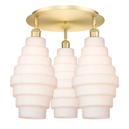 A large image of the Innovations Lighting 516-3C-18-20 Cascade Flush Alternate Image