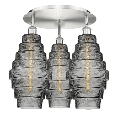 A large image of the Innovations Lighting 516-3C-18-20 Cascade Flush Alternate Image