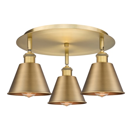 A large image of the Innovations Lighting 516-3C-8-19 Ballston Flush Alternate Image