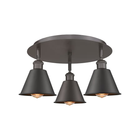 A large image of the Innovations Lighting 516-3C-8-19 Ballston Flush Alternate Image