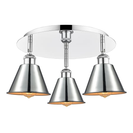 A large image of the Innovations Lighting 516-3C-8-19 Ballston Flush Alternate Image