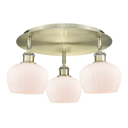 A large image of the Innovations Lighting 516-3C-8-19 Fenton Flush Alternate Image