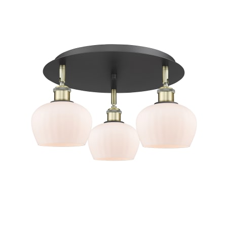 A large image of the Innovations Lighting 516-3C-8-19 Fenton Flush Alternate Image