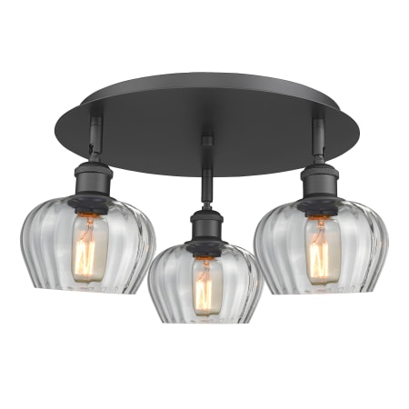 A large image of the Innovations Lighting 516-3C-8-19 Fenton Flush Alternate Image