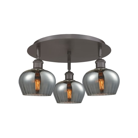 A large image of the Innovations Lighting 516-3C-8-19 Fenton Flush Alternate Image