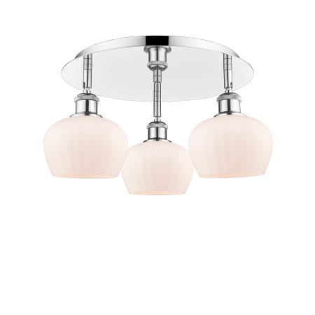 A large image of the Innovations Lighting 516-3C-8-19 Fenton Flush Alternate Image