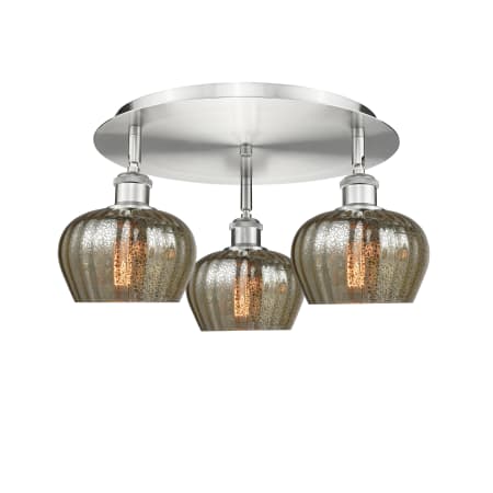 A large image of the Innovations Lighting 516-3C-8-19 Fenton Flush Alternate Image