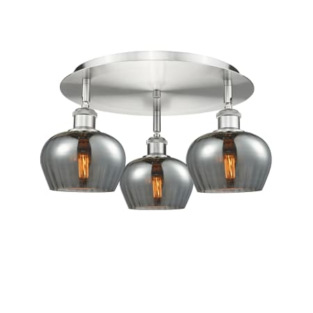 A large image of the Innovations Lighting 516-3C-8-19 Fenton Flush Alternate Image