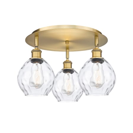 A large image of the Innovations Lighting 516-3C-9-18 Waverly Flush Alternate Image