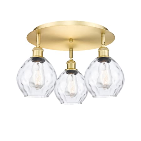 A large image of the Innovations Lighting 516-3C-9-18 Waverly Flush Alternate Image