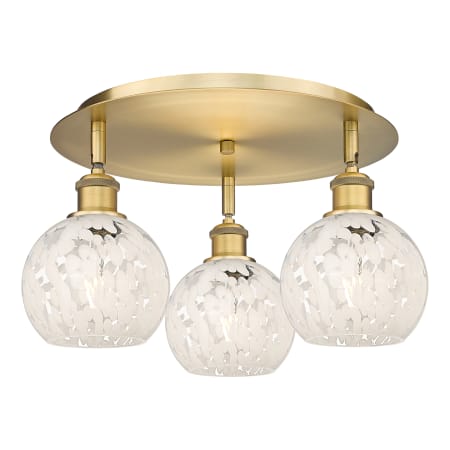 A large image of the Innovations Lighting 516-3C-9-18-White Mouchette-Indoor Ceiling Fixture Alternate Image