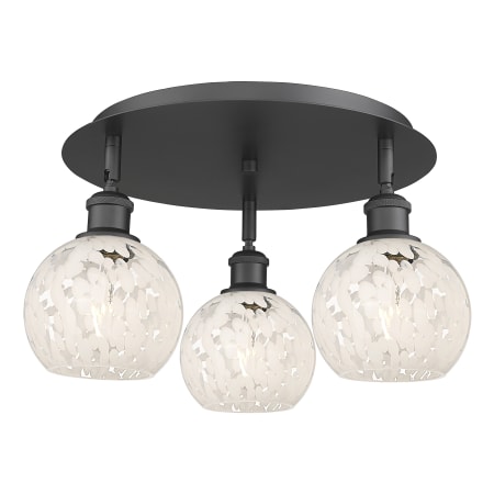 A large image of the Innovations Lighting 516-3C-9-18-White Mouchette-Indoor Ceiling Fixture Alternate Image