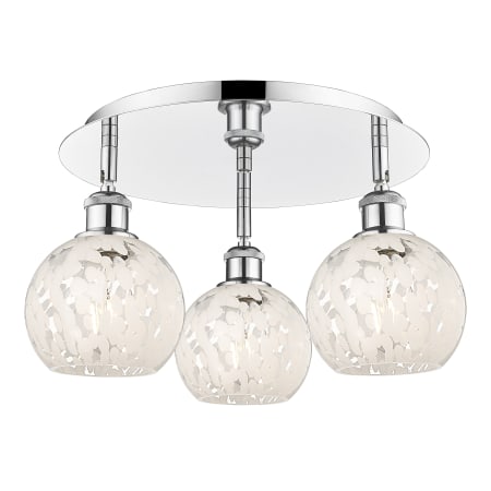 A large image of the Innovations Lighting 516-3C-9-18-White Mouchette-Indoor Ceiling Fixture Alternate Image