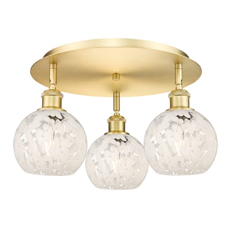 A large image of the Innovations Lighting 516-3C-9-18-White Mouchette-Indoor Ceiling Fixture Alternate Image