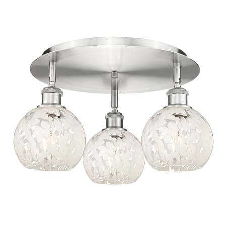 A large image of the Innovations Lighting 516-3C-9-18-White Mouchette-Indoor Ceiling Fixture Alternate Image