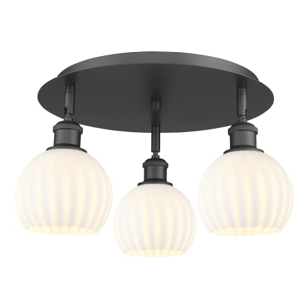 A large image of the Innovations Lighting 516-3C-9-18-White Venetian-Indoor Ceiling Fixture Alternate Image