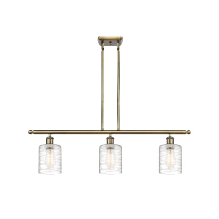 A large image of the Innovations Lighting 516-3I-10-36 Cobbleskill Linear Alternate image