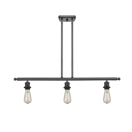 A large image of the Innovations Lighting 516-3I Bare Bulb Oiled Rubbed Bronze
