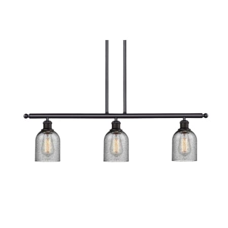 A large image of the Innovations Lighting 516-3I Caledonia Oil Rubbed Bronze / Charcoal