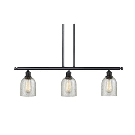 A large image of the Innovations Lighting 516-3I Caledonia Oil Rubbed Bronze / Mica