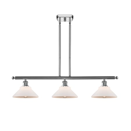 A large image of the Innovations Lighting 516-3I Orwell Polished Chrome / Matte White