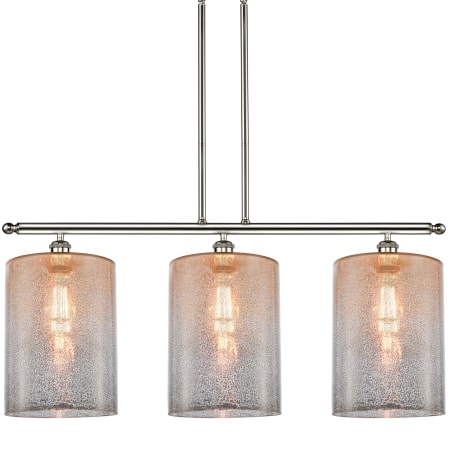 A large image of the Innovations Lighting 516-3I-10-36-L Cobbleskill Linear Polished Nickel / Mercury