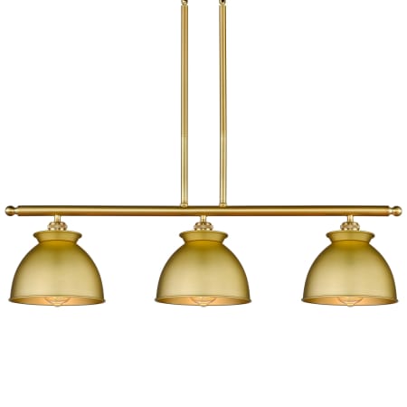 A large image of the Innovations Lighting 516-3I-11-36 Adirondack Linear Satin Gold