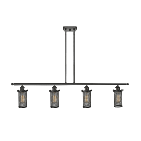 A large image of the Innovations Lighting 516-4I Bleecker Oiled Rubbed Bronze / Metal Shade
