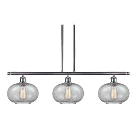 A large image of the Innovations Lighting 516-3I Gorham Brushed Satin Nickel / Charcoal