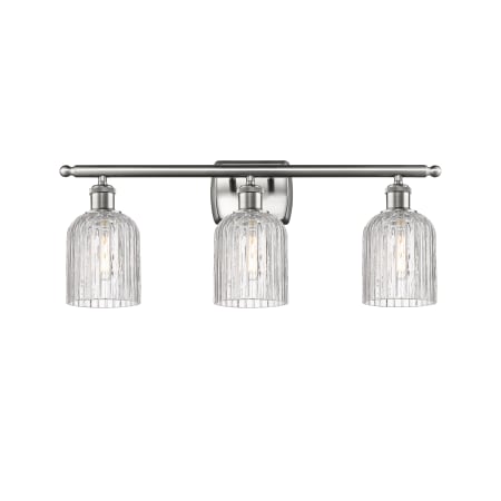 A large image of the Innovations Lighting 516-3W-10-25-Bridal Veil-Bathroom Vanity Light Alternate Image