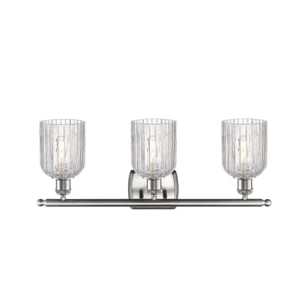 A large image of the Innovations Lighting 516-3W-10-25-Bridal Veil-Bathroom Vanity Light Alternate Image