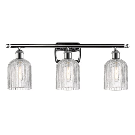 A large image of the Innovations Lighting 516-3W-10-25-Bridal Veil-Bathroom Vanity Light Alternate Image