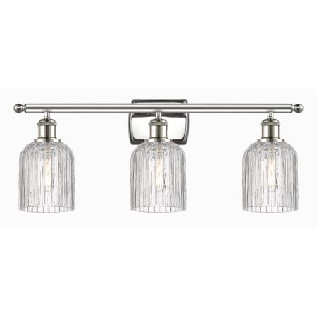 A large image of the Innovations Lighting 516-3W-10-25-Bridal Veil-Bathroom Vanity Light Alternate Image