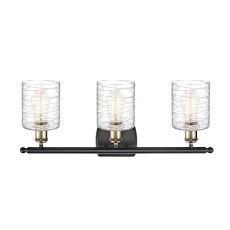 A large image of the Innovations Lighting 516-3W-10-26 Cobbleskill Vanity Alternate Image