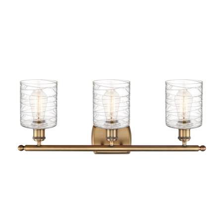 A large image of the Innovations Lighting 516-3W-10-26 Cobbleskill Vanity Alternate Image