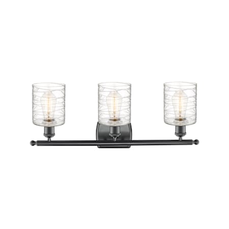 A large image of the Innovations Lighting 516-3W-10-26 Cobbleskill Vanity Alternate Image
