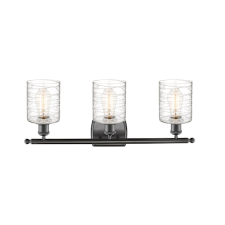 A large image of the Innovations Lighting 516-3W-10-26 Cobbleskill Vanity Alternate Image