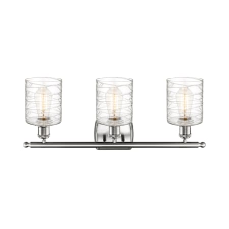 A large image of the Innovations Lighting 516-3W-10-26 Cobbleskill Vanity Alternate Image