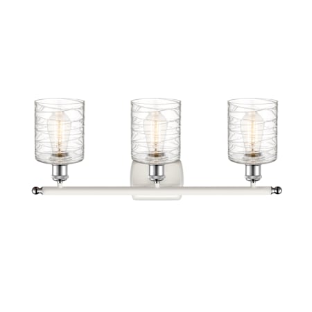 A large image of the Innovations Lighting 516-3W-10-26 Cobbleskill Vanity Alternate Image