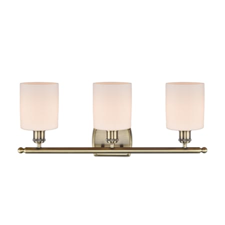 A large image of the Innovations Lighting 516-3W-10-26 Cobbleskill Vanity Alternate Image