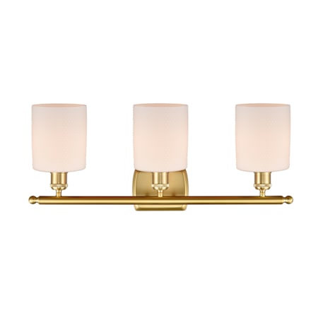 A large image of the Innovations Lighting 516-3W-10-26 Cobbleskill Vanity Alternate Image