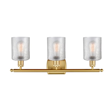 A large image of the Innovations Lighting 516-3W-10-26 Cobbleskill Vanity Alternate Image