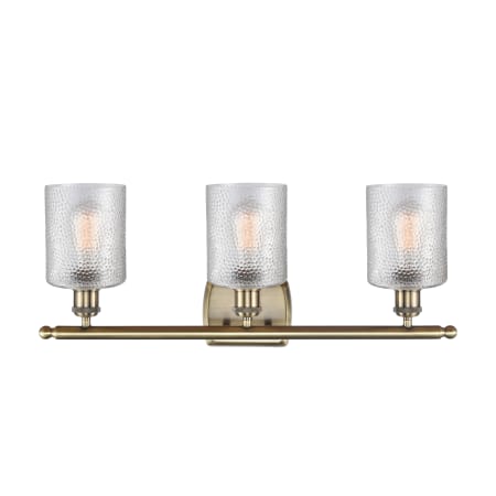 A large image of the Innovations Lighting 516-3W-10-26 Cobbleskill Vanity Alternate Image