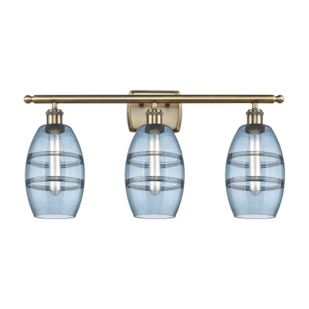 A large image of the Innovations Lighting 516-3W-10-26-Vaz-Bathroom Vanity Light Alternate Image