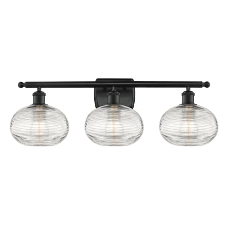 A large image of the Innovations Lighting 516-3W-10-28-Ithaca-Bathroom Vanity Light Alternate Image