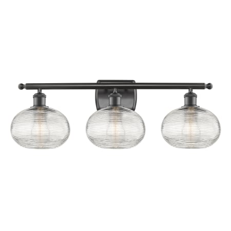 A large image of the Innovations Lighting 516-3W-10-28-Ithaca-Bathroom Vanity Light Alternate Image