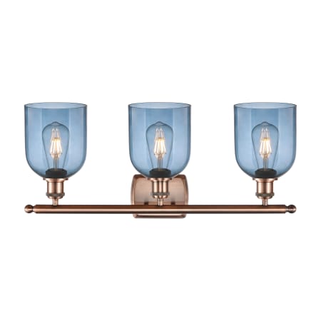 A large image of the Innovations Lighting 516-3W-11-26-Bella-Bathroom Vanity Light Alternate Image