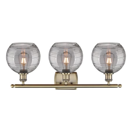 A large image of the Innovations Lighting 516-3W-11-28-Athens Deco Swirl-Vanity Light Alternate Image