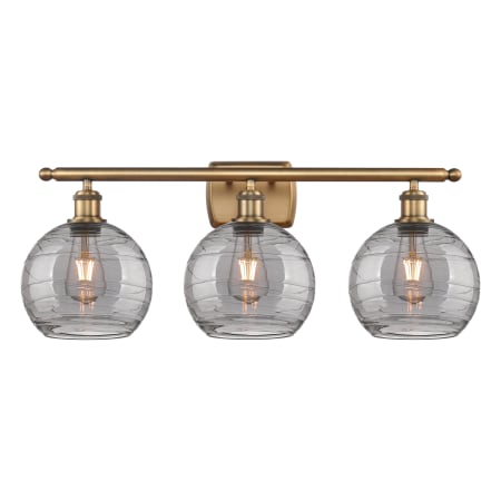 A large image of the Innovations Lighting 516-3W-11-28-Athens Deco Swirl-Vanity Light Alternate Image