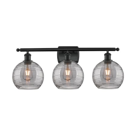 A large image of the Innovations Lighting 516-3W-11-28-Athens Deco Swirl-Vanity Light Alternate Image